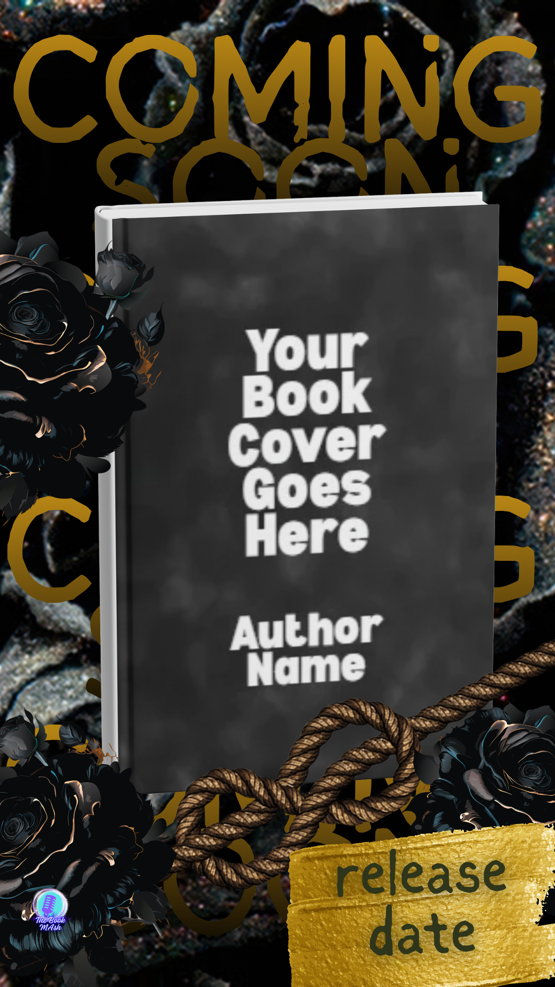 🌹Gold Rose Romance Marketing Bundle | Canva Templates for Romance Authors | Book Release Graphics