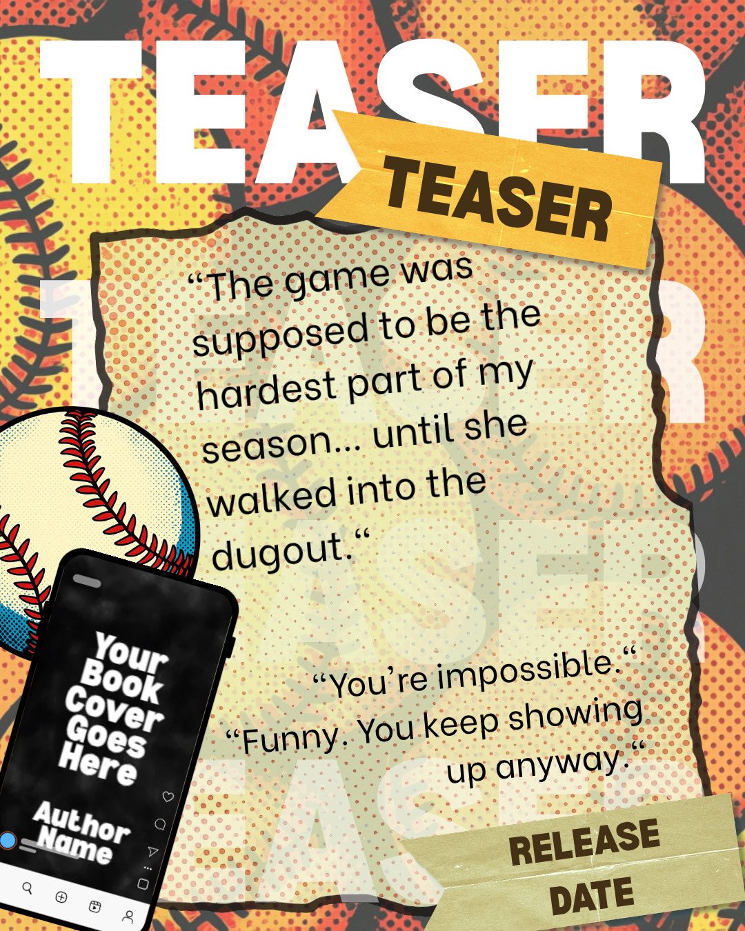 ⚾ Baseball Romance Canva Graphics Bundle