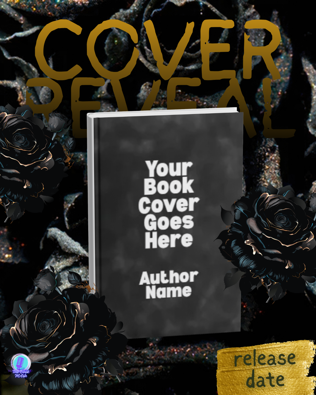 🌹Gold Rose Romance Marketing Bundle | Canva Templates for Romance Authors | Book Release Graphics